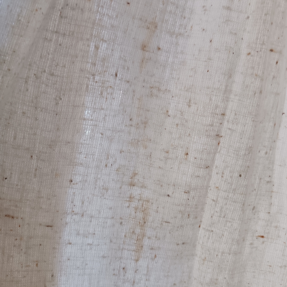 Cream Long Sleeve Maxi Dress with Red Trim - Picture 13 of 15
